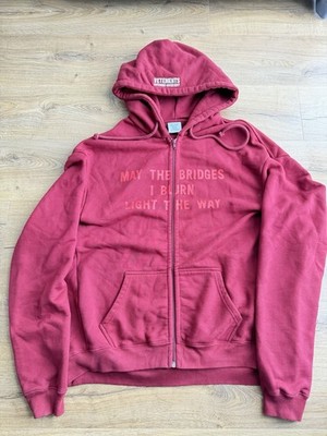 Vetements May The Bridges I Burn Light The Way Hoodie Small S Oversized Rare Zip