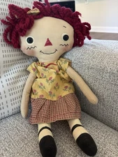 Homemade Cindy Anne 16” Raggedy Ann” Looking Doll Plus Pattern
