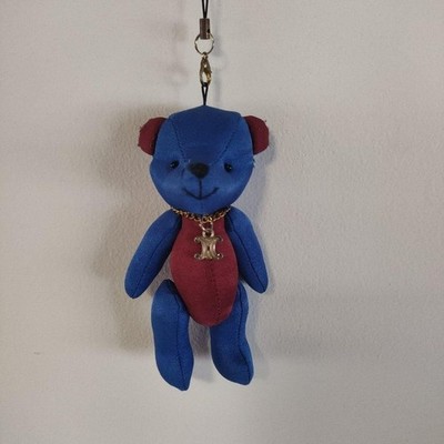 Taschenanhänger Celine blau/bordeaux Bärenriemen J7