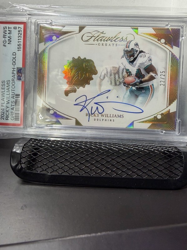 2024 Panini Flawless - Greats Auto Ricky Williams #G-RWS /25 PSA 8 POP 1