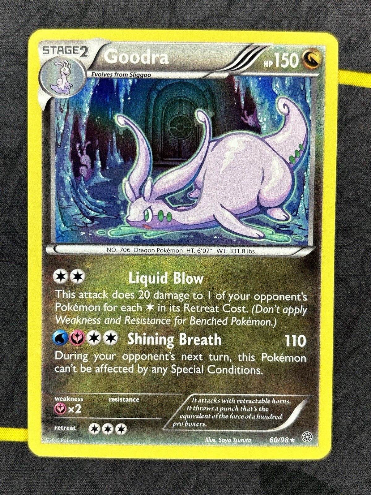 Goodra - 60/98 - Holo Rare XY Ancient Origins Pokemon Card - LP
