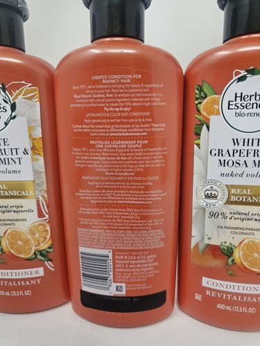 4 Pack Herbal Essences White Grapefruit & Mosa Mint Conditioner 13.5oz Original - Picture 3 of 3
