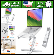 OMOTON 360&deg; Rotating Adjustable Laptop Stand Riser for 16" Laptops, Silver