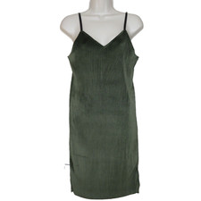 Pink Martini Head Of Stone Women's V Neck Velvet Ribbed Mini Dress XS B53