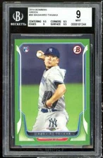 Masahiro Tanaka Rookie Card 2014 Bowman Green #88 BGS 9 (9.5 8.5 9 9.5)