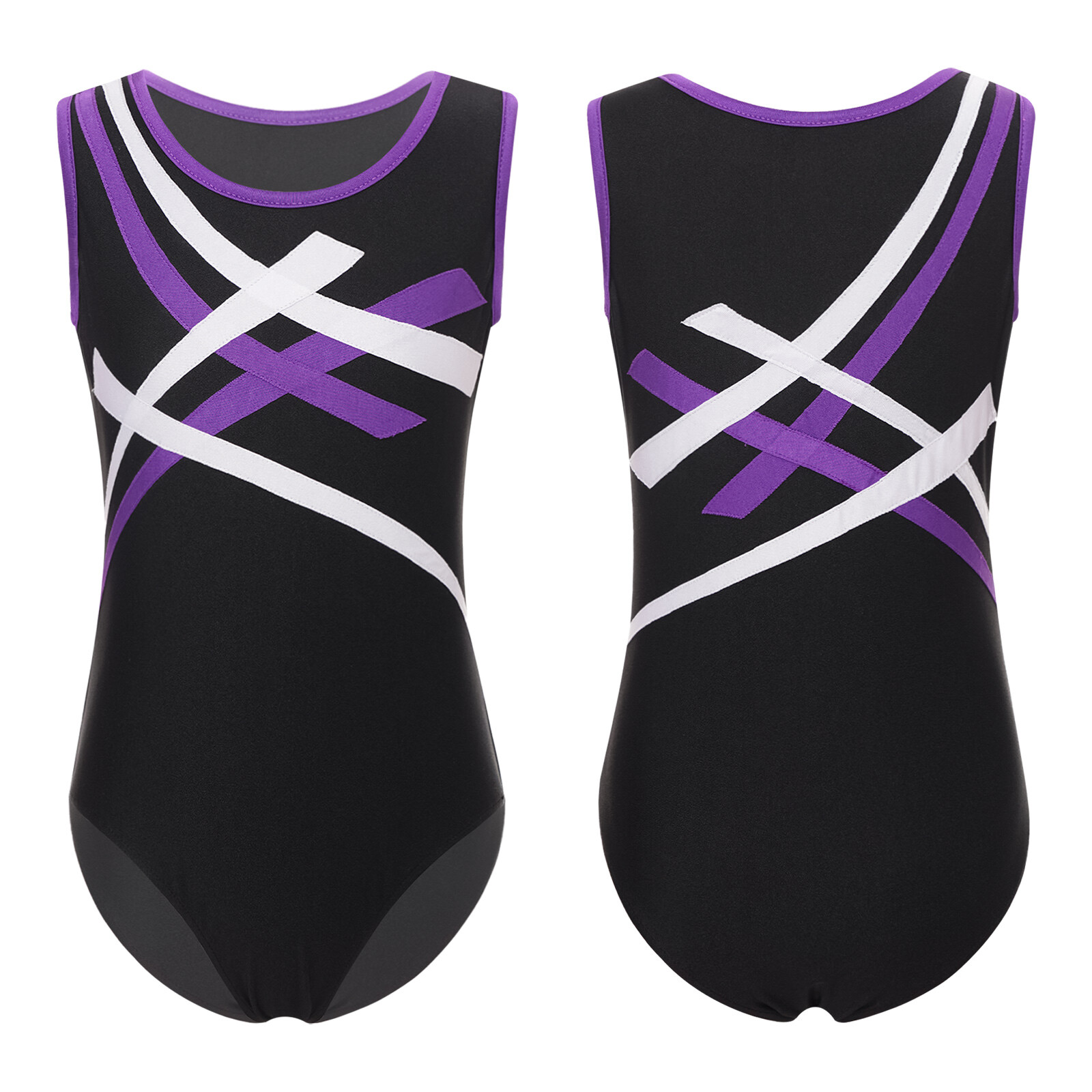 Kids Boys Bodysuit Biketard Gymnastics Tumbling Leotard Workout Catsuit Gym