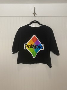 polaroid shirt crop top