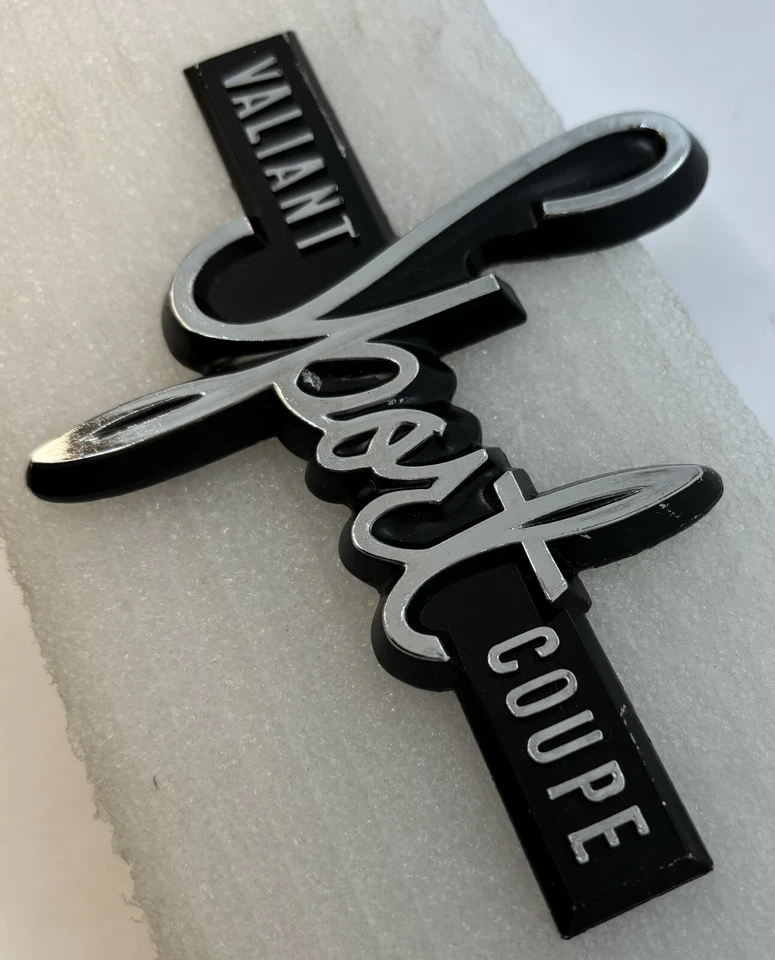 Plymouth Duster Valiant Sport 1970 cupé guardabarros placa de identificación emblema 3446784 nuevo en stock Foto 2 de 4