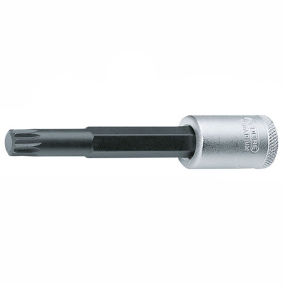 GEDORE 1394312 Screwdriver Bit, Socket 3/8'', Long XZN M6