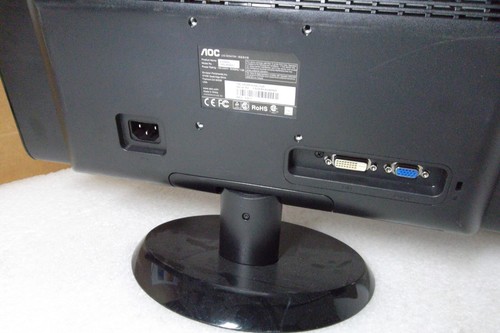 AOC E2050SWD LED Monitor Widescreen VGA DVI-D w/HDCP E2050S 195LM00002 - Picture 18 of 20