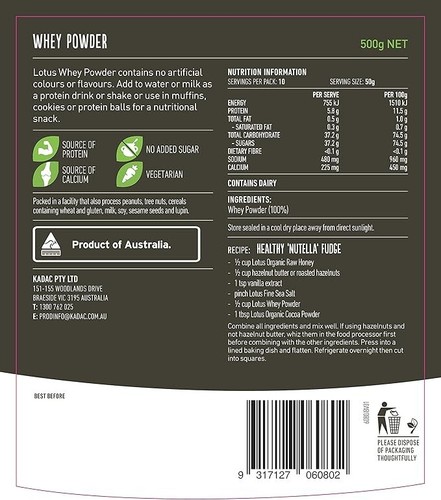 Whey Powder 500 G, 500 G fast and free delivery - Picture 2 of 2