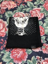 Winter Snood Fleece Cycling Unisex Black Skull