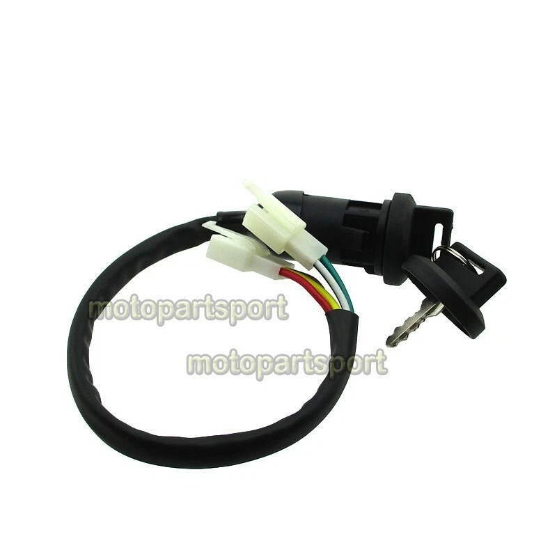 Interruptor de llave de luz apagada Zongshen 190cc Z190 5 cables 2 enchufes para pit dirt bike Foto 2 de 4
