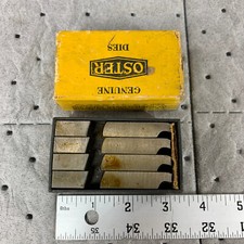 Genuine OSTER Quad 300 Carbon Steel Bolt Cutting Dies High Speed 5/8  N.C. HS