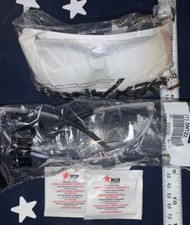 Safety Glasses Set: 1 X HexArmor VS250 & 1 Pair of MCR with 2 Packs Clean Wipes