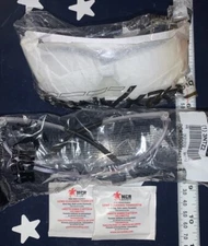 Safety Glasses Set: 1 X HexArmor VS250 & 1 Pair of MCR with 2 Packs Clean Wipes