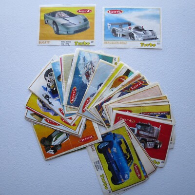 Turbo Kent bubble gum inserts wrappers 261-330 full set 70 psc (#3)