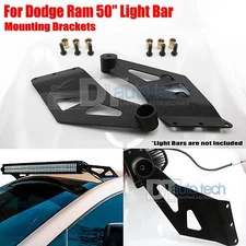 02-08 Dodge 50 Inch Straight LED Light Bar Upper Windshiel Mounting Brackets