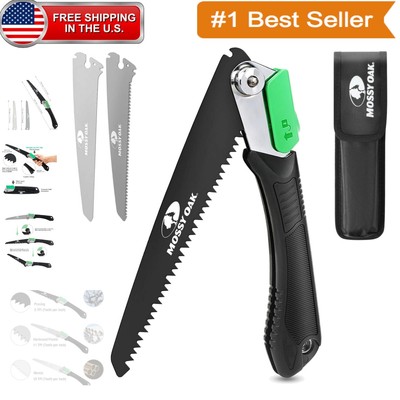 Durable 3-in-1 Camping Saw with Nylon Pouch - Perfect for Outdoor Adventures