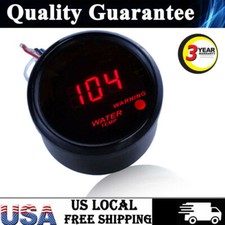 2 52mm Car Digital Red Digital Led Electronic Water Temp Temperature Gauge