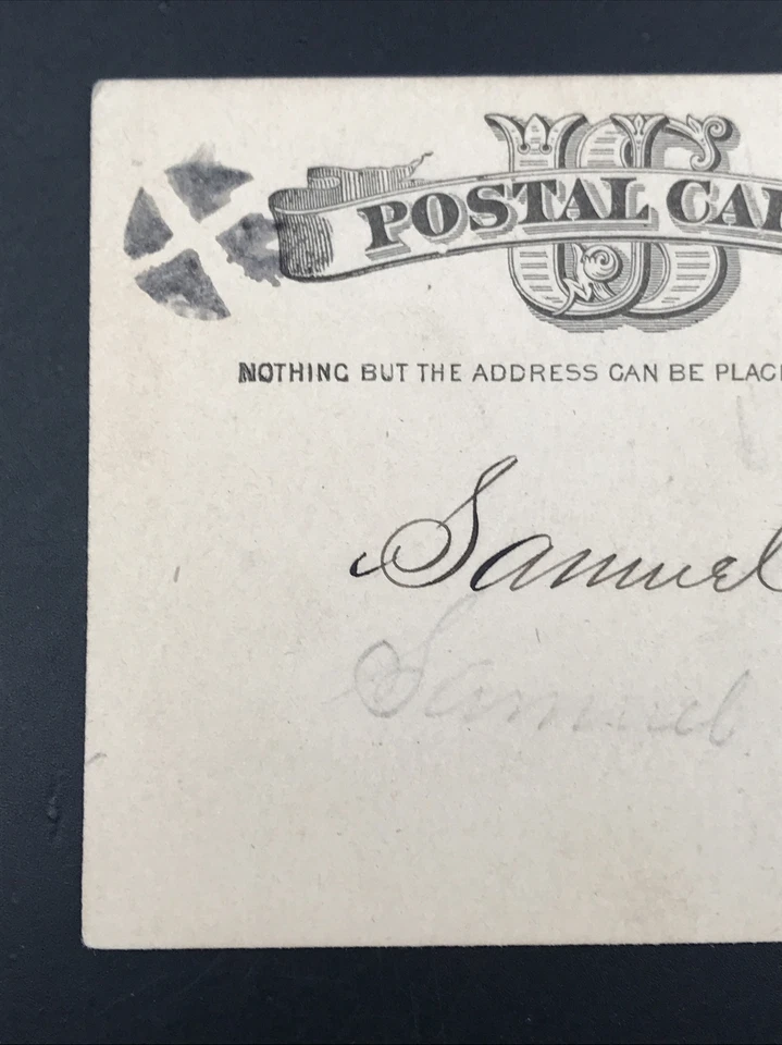 1884 Rock Island Illinois to Viola Cross Fancy Cancel US Postal Card Postcard - Image 4 of 4