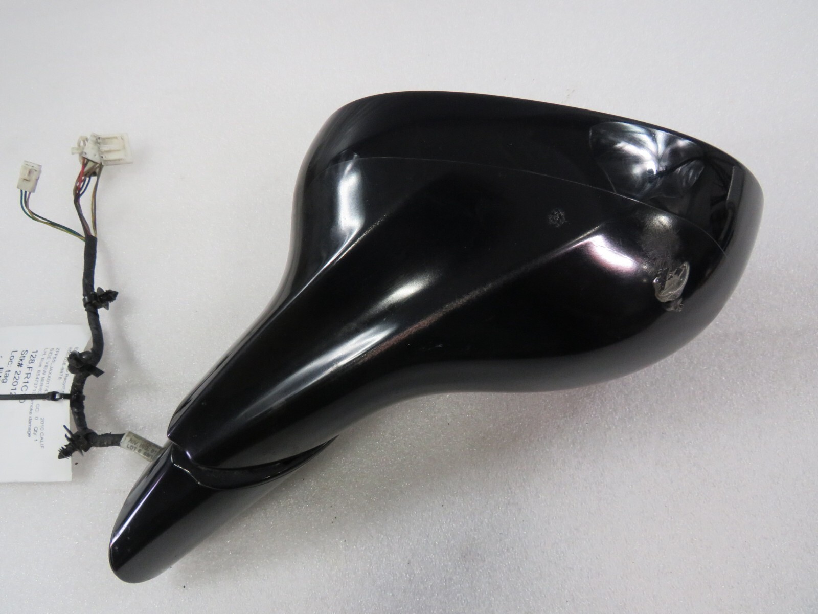 Ferrari California, LH, Side View Mirror, Used, Blue, Smoke Dmg, P/N 69877410