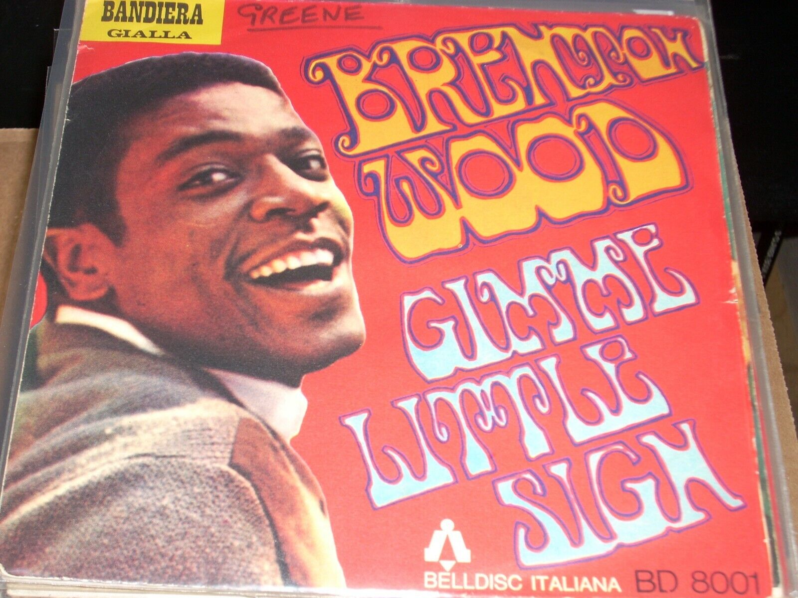 BRENTON WOOD gimme little sign ( r&b ) 7"/45 picture sleeve