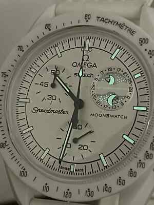 Swatch x Omega Snoopy Moonswatch Mission To The Moonphase - Full