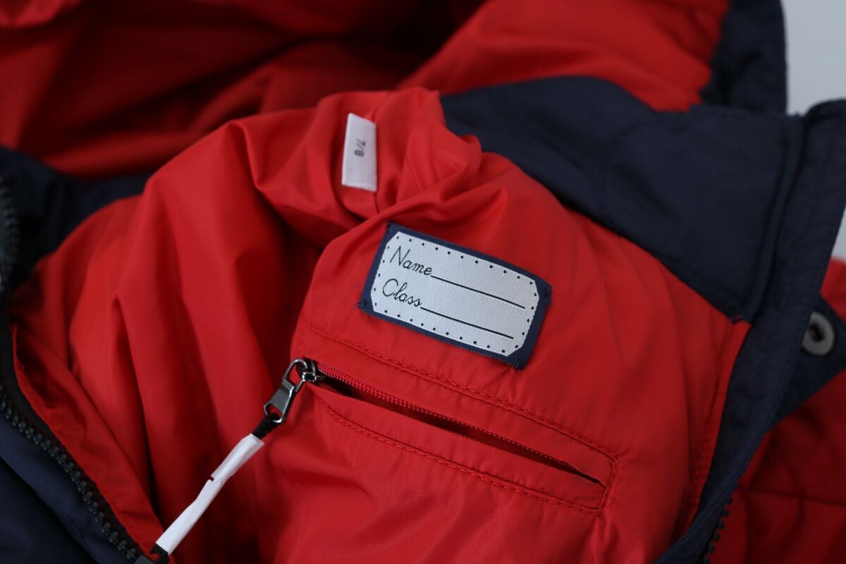 DOLCE & GABBANA Kids Jacket Hooded Blue Red Nylon DG Logo DOLCE & GABBANA Kids Jacket Hooded Blue Red Nylon DG Logo