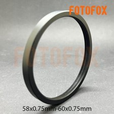Female 58x0.75mm to Female 60x0.75mm Stepping Step Up Filter Ring Adapter 58-60