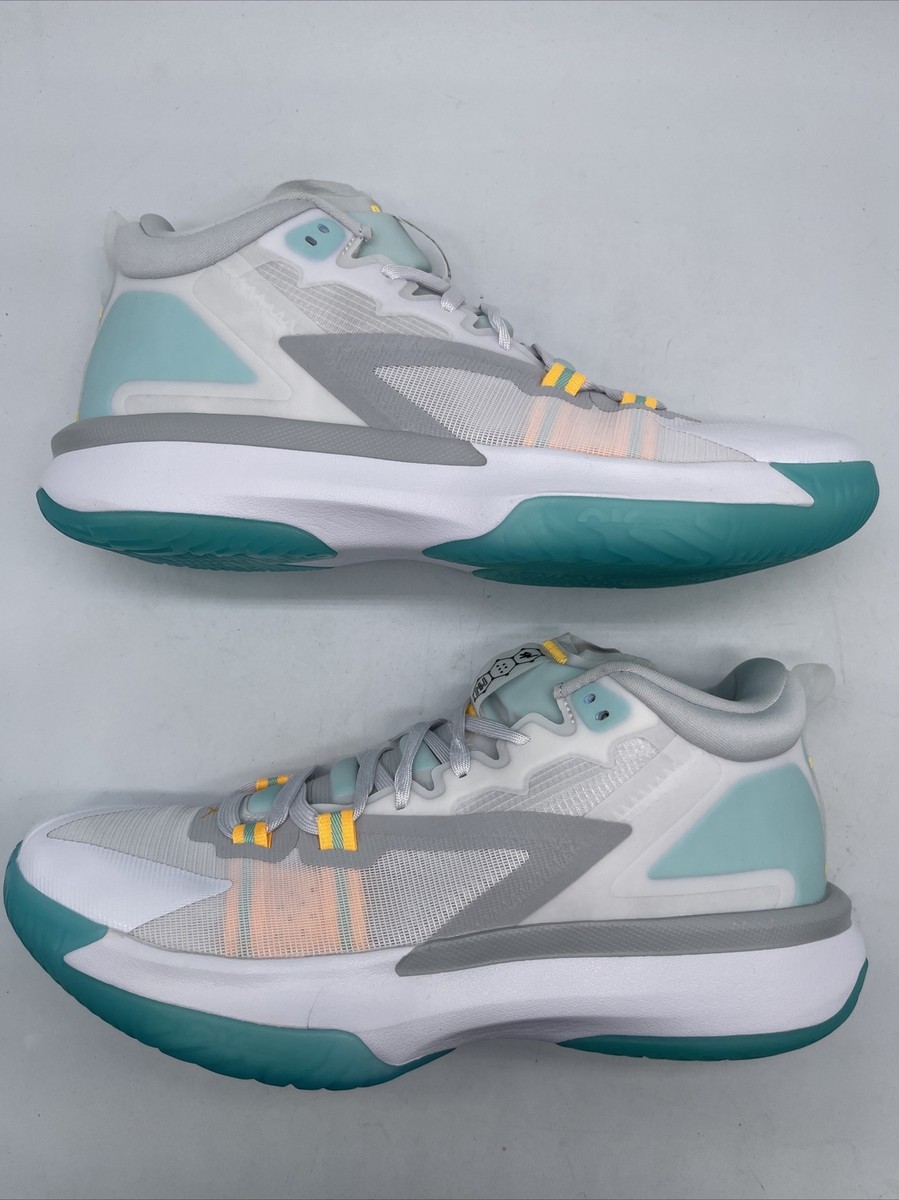 Jordan Zion 1 White Dynamic Turquoise 2022 DA3130-101 Men's Sizes