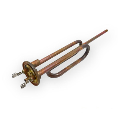 Resistenza Scaldabagno Ariston 1200W Ricurva Con Porta Anodo M6 - Lunghezza 148-265mm, Made In Italy - Foto 2