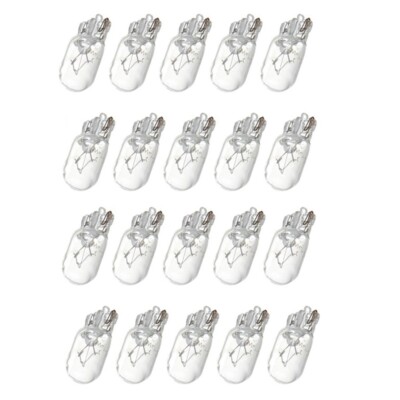 20x T10 168 194 Warm White Halogen Bulb License Plate Instrument Cluster Lights