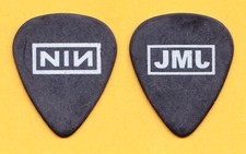 Nine Inch Nails Justin Meldal-Johnsen Signature JMJ Black Guitar Pick 2008 Tour