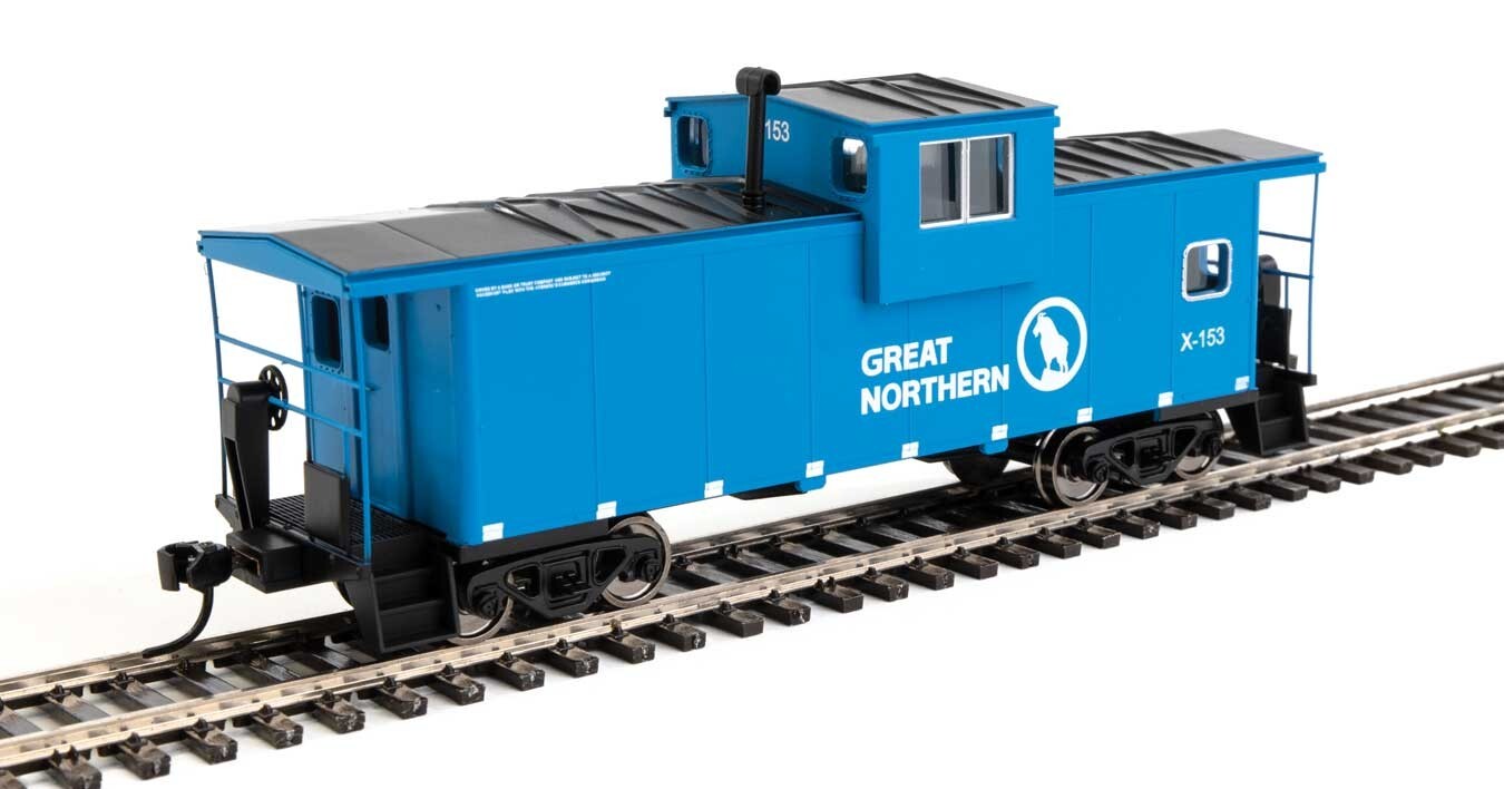 Ho Scale - Walthers Extended Wide-Vision Caboose Great Northern - 8716 New