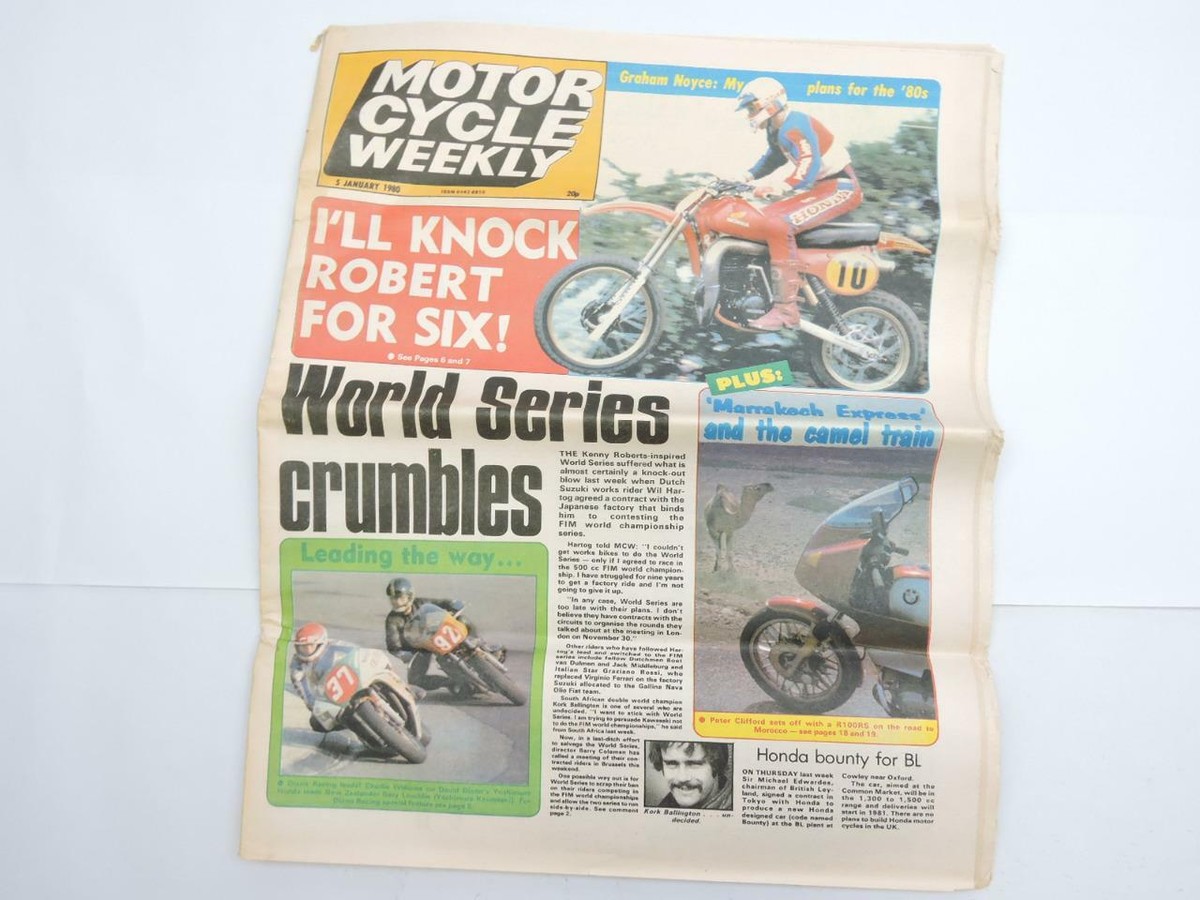 あ5月〜 January 1980 Motorcycle Weekly Newspaper Suzuki Kawasaki Honda