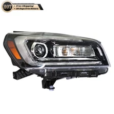 Silscvtt Right RH  LED Tube Projector Halogen Headlight For 2013-2016 GMC Acadia