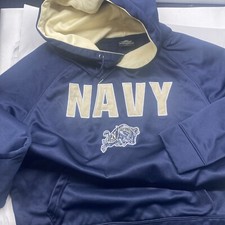 NAVY Midshipman Collegiate Size L Hoodie Needs Work