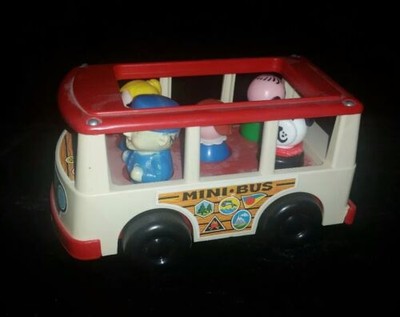 VINTAGE TOY 1969 FISHER PRICE MINI BUS 