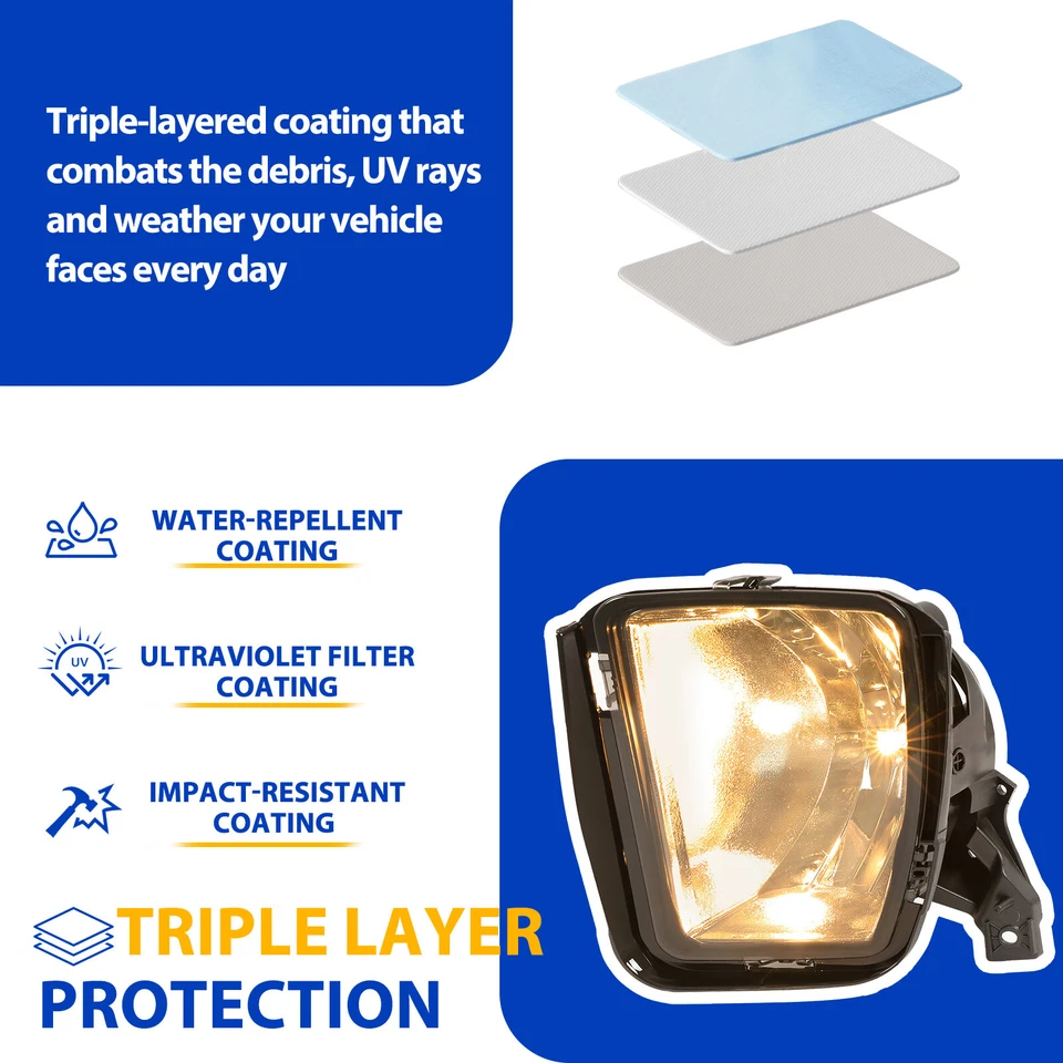 Luces antiniebla de humo para Dodge Ram 1500 2013 2014 2015 2016 2017 2018 luces de conducción Foto 4 de 4