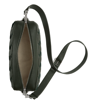 BOTTEGA VENETA Medium Intrecciato $3000 Dark Green Camera Bag New