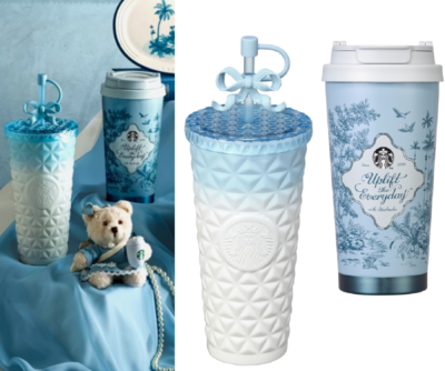 Starbucks Korea 2024 Summer French TOILE Tumbler Bearista Coldcup