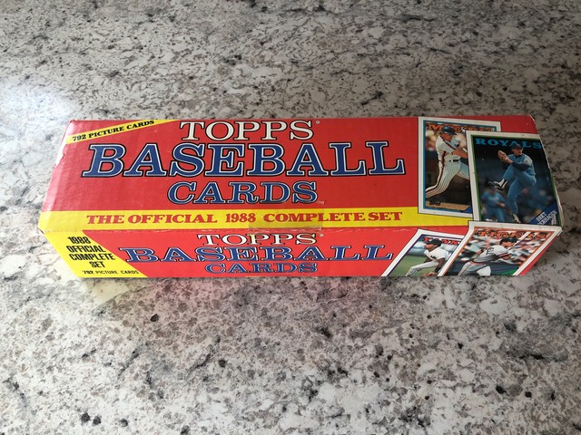 1988 Topps Complete Set Series 1 2 Factory 792 Baseball Cards MLB For 