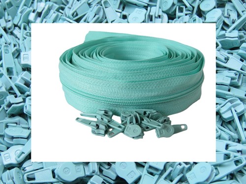No3 Continuous Chain Zip and Autolock Sliders Various Colours 5m 10 Sliders - Picture 8 of 12