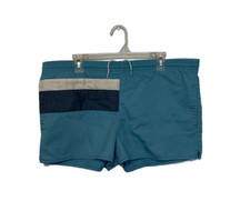 Vintage Nike Shorts Mens Large Blue Color Block 80s Athletic Sports Short Inseam