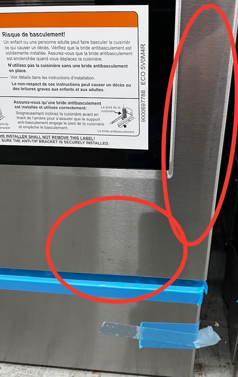 Bosch 800 Series HEI8056U 30" SlideIn Electric Range with 5 Smoothtop