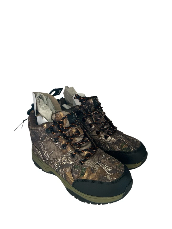 Botas de caça camufladas Ozark Trail Little & Big Boy feitas pelo homem, tamanho 3 - Imagem 2 de 4