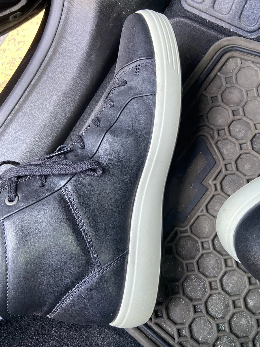 Ecco soft 7 mens on sale silver