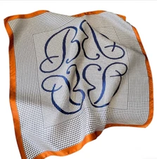 100% Silk Scarf Women Fashion Polka Dot Head Wrap Small Kerchief Turban 53*53