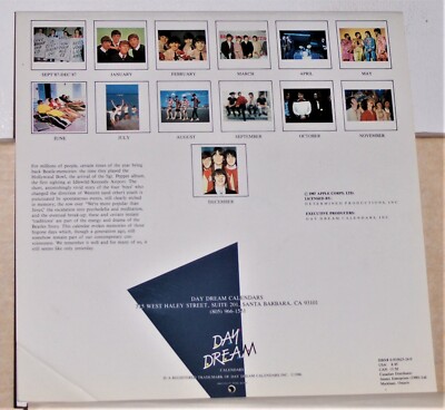 1988 Beatles Calendar - 16 Month - Apple Corps Ltd. | eBay
